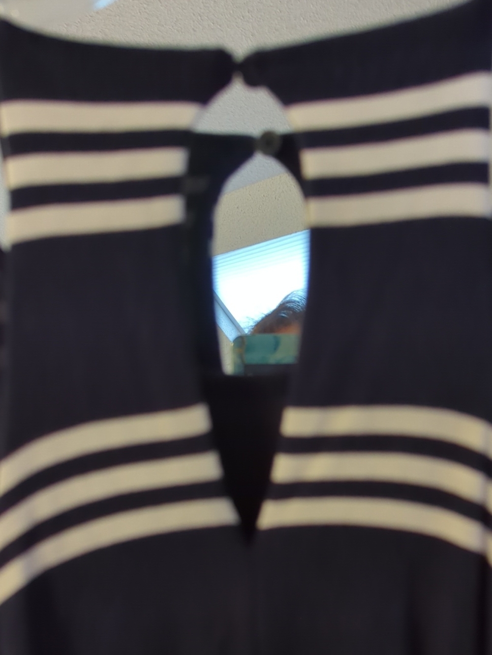 LOFT Navy And White Striped Maxi Dress - Picture 5 of 8